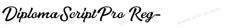 DiplomaScriptPro Reg字体转换
